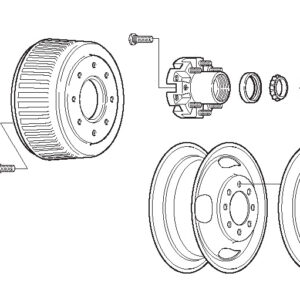 Oil Seal Unitized for 10-12K Axle Part Number 2057502