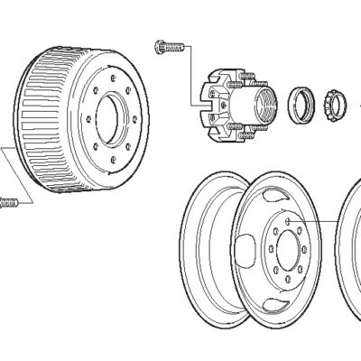 Oil Seal Unitized for 10-12K Axle Part Number 2057502