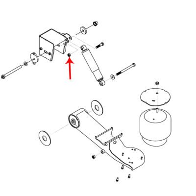Cush Shock Mounting Lock Nut Part Number 2062037