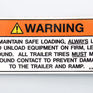 Load On Even Ground Decal - Part Number 2062174