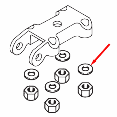 Hutch 9700 U-Bolt Washers Part Number 2055365