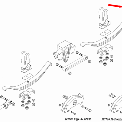 Hutch 9700 Rear Hanger Part Number 2055117