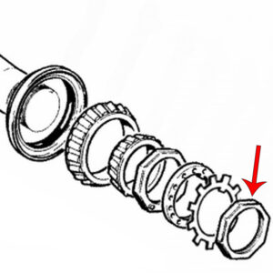 Outer Spindle Nut - Part Number 2059229