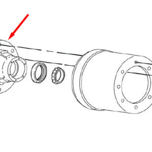 Webb 8 Stud Hub Piloted Hub 20271 - Part Number 2062151
