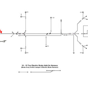 21' Nose-End Tag Harness - Part Number 2062107