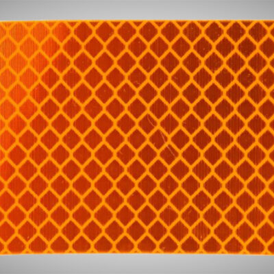 Oblong Amber Reflector Decal - Part Number 2062129