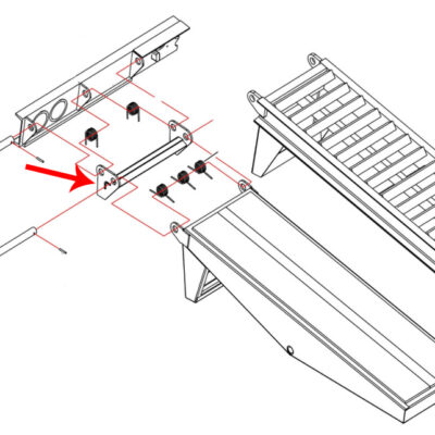 Ladder Ramp Movable Linkage - Part Number 2062340