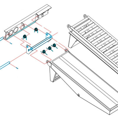 Single-Acting to Double-Acting Ladder Ramp Conversion Kit - Part Number 2060966