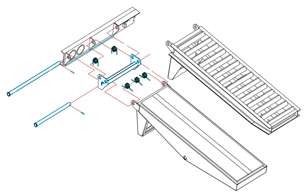 Single-Acting to Double-Acting LW Wood Ramp Conversion Kit - Part Number 2063291