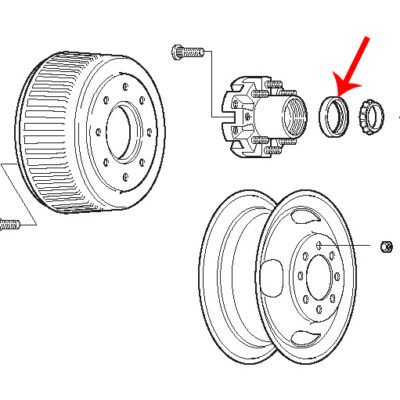 Outer Race 9K Axle - Part Number 2054856