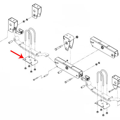 Bottom Tie Plate - Part Number 2059060