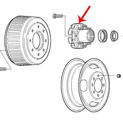 9K Hi-Profile Hub - Part Number 2059256
