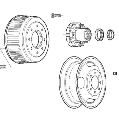 Dexter Spindle Nut for a 9K Axle - Part Number 2060352