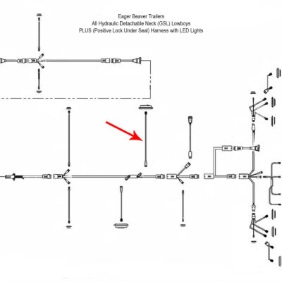 Lowboy CS Mid-Turn LED Harness - Part Number 2062254