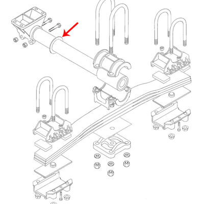 Flat Washer for Hutch 900-50 Single Point Suspension - Part Number 2058105