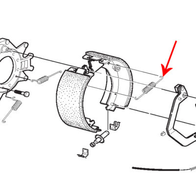 Shoe Return Spring - Part Number 2062049