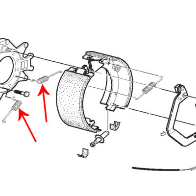 Shoe Centering Spring - Part Number 2062050