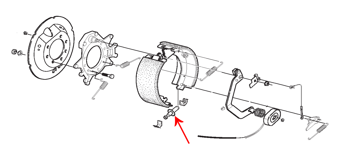RH Adjuster Screw Assembly - Part Number 2062056