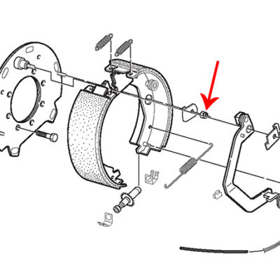 Shoe Hold-Down Nut - Part Number 2057531