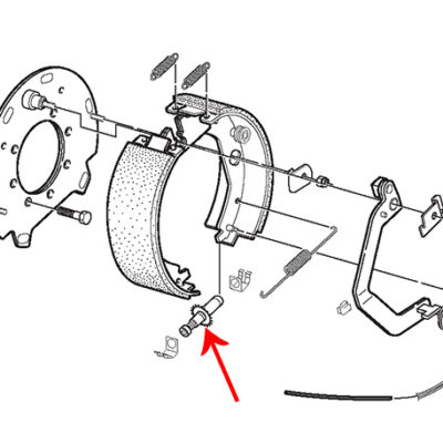 LH Adjusting Screw - Part Number 2057534