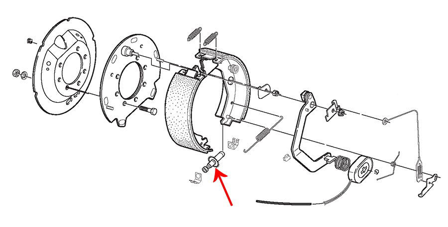 RH Adjusting Screw - Part Number 2057535